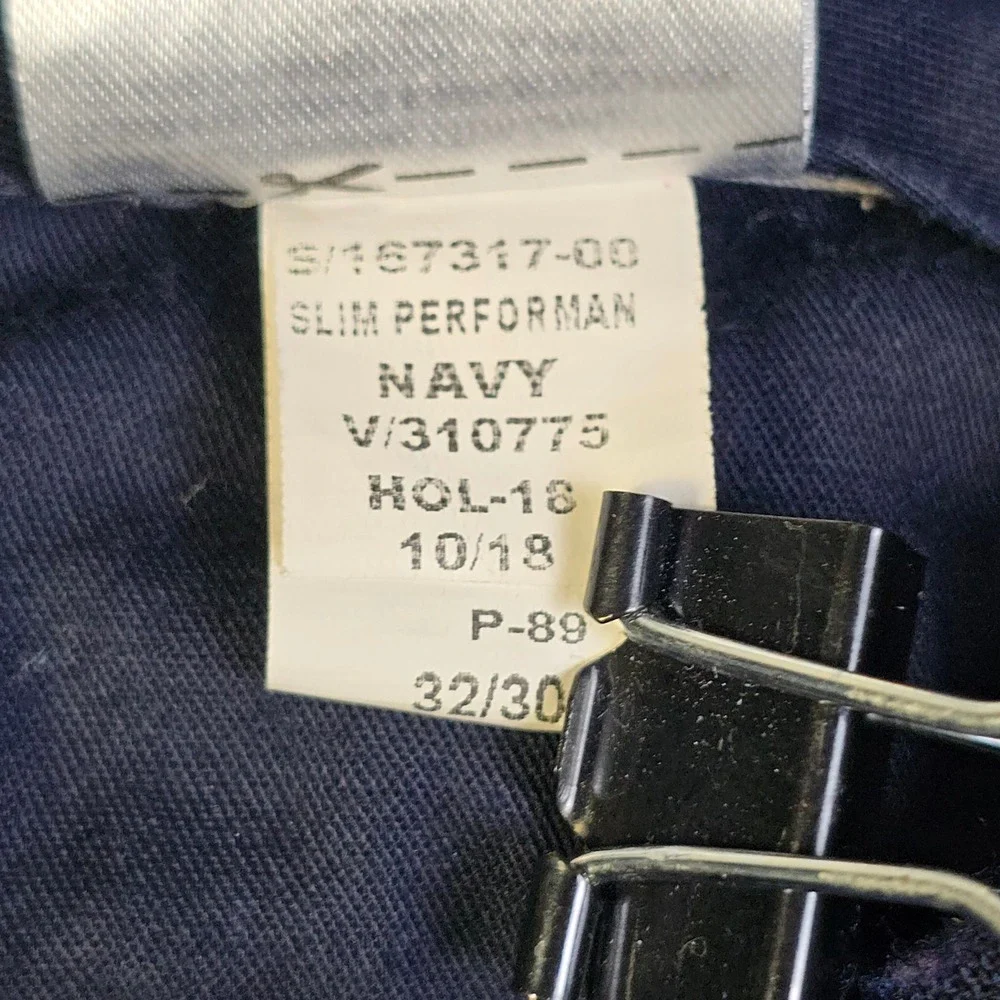 Banana Republic Dress Pants Men's 32x30 Navy Performance Italian Wool Marzotto
